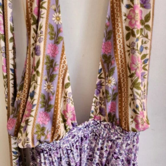 Spell Gypsy Collective Sienna Halter Maxi Dress Backless Sundress Summer Lilac - Picture 9 of 13